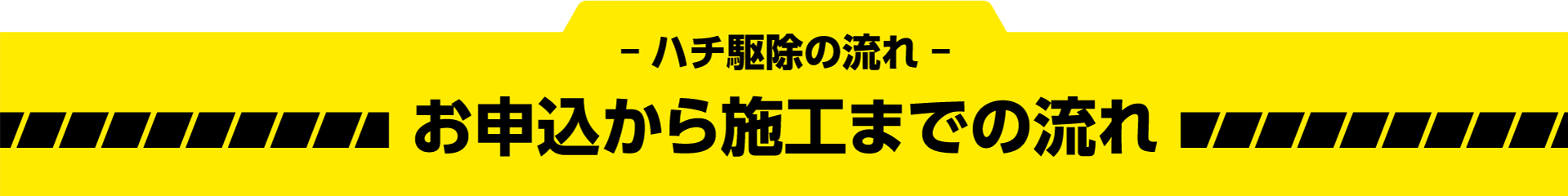 お申込から施工までの流れ