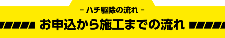 お申込から施工までの流れ