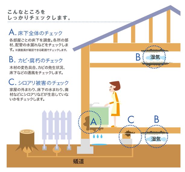 こんなところをしっかりチェックします。